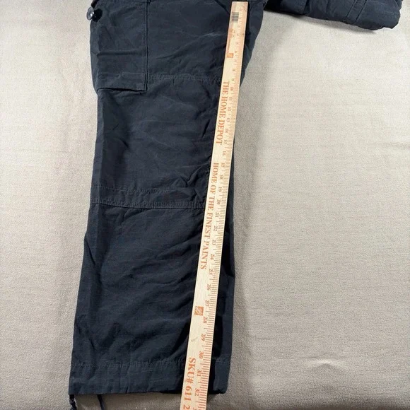 Polo Ralph Lauren Pants Mens 46x32 Black Combat Cargo Paratrooper OG 107 RLPC